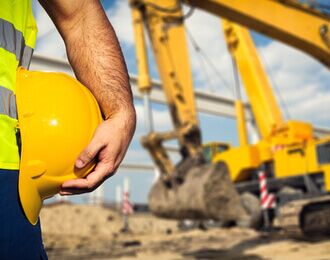 construction worker at construction site