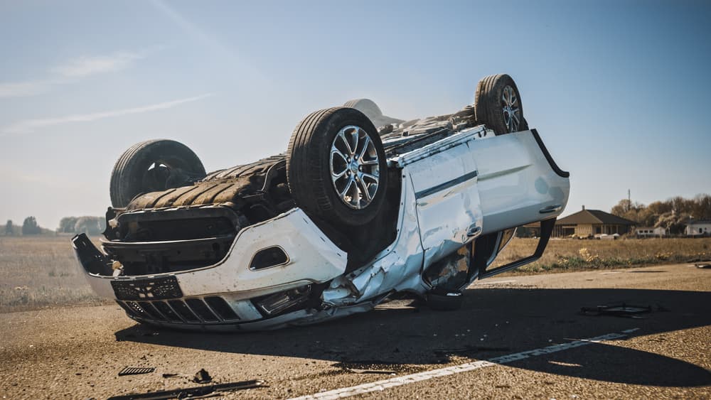 car rollover accident