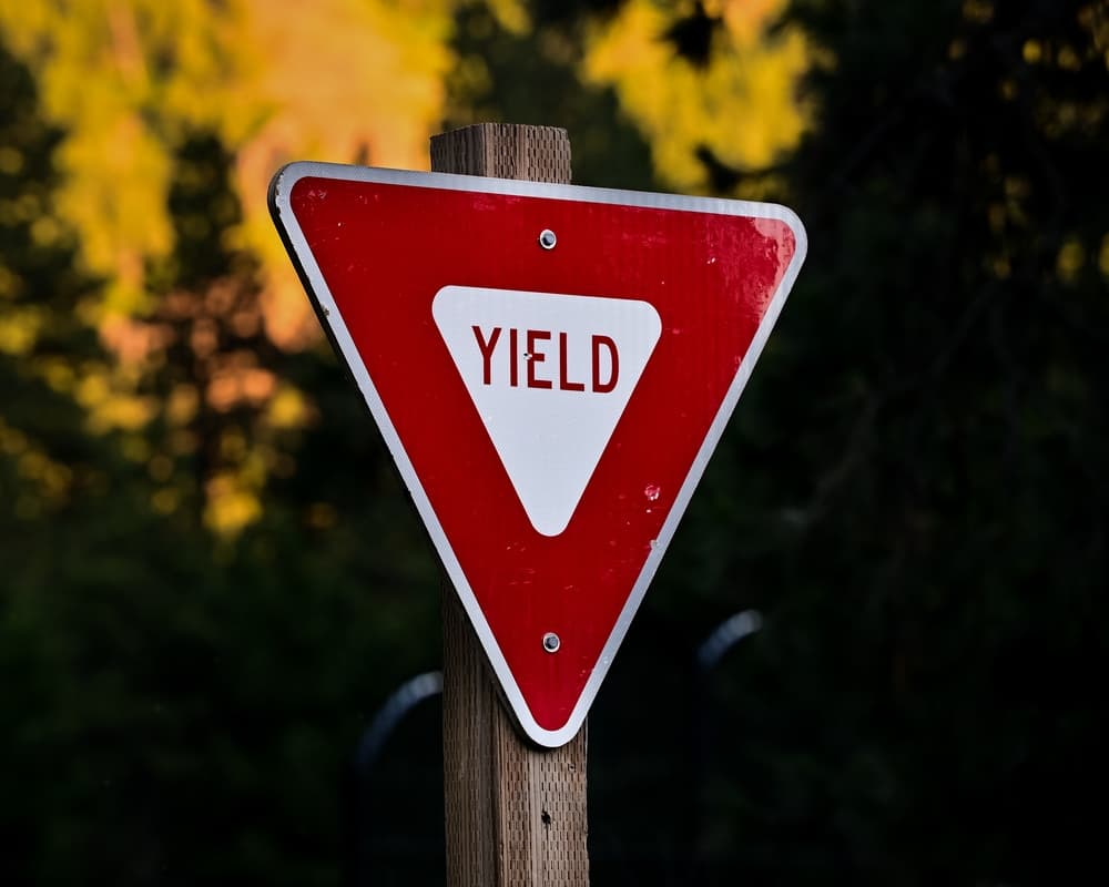 yield sign at a South Carolina intersection