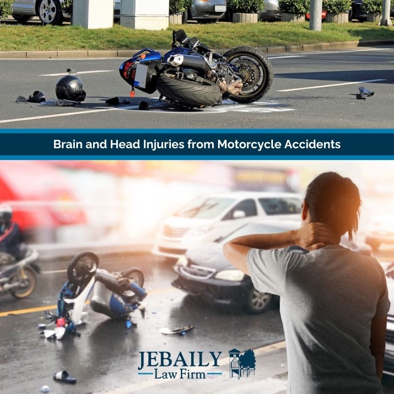 woman holding her neck after a motorcycle accident