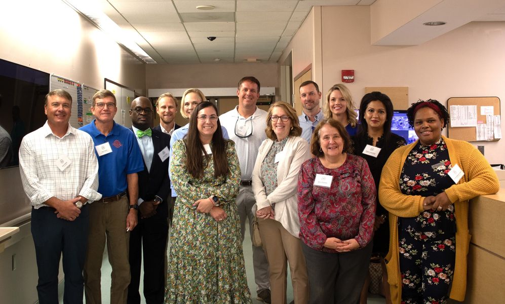 members of McLeod Fellows posing for photo in hospital