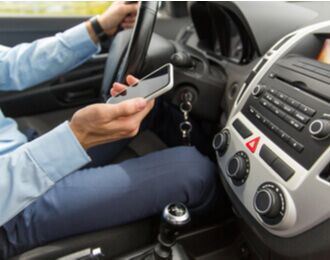 distracted driving using cell phone