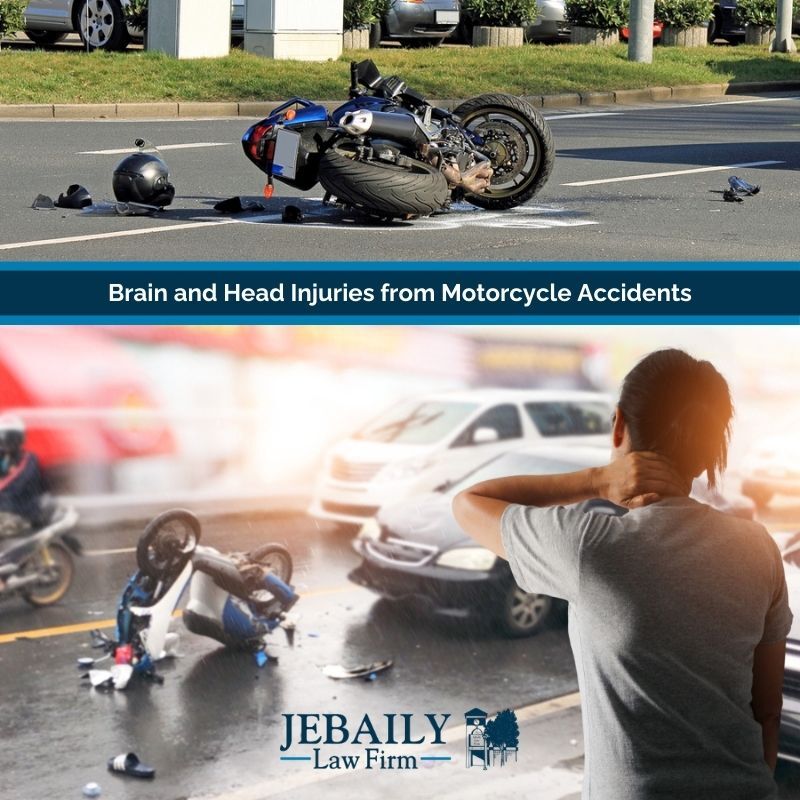 woman holding her neck after a motorcycle accident