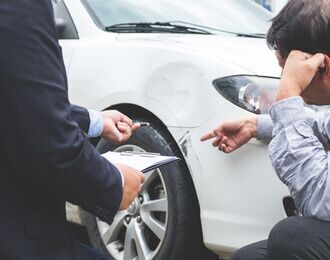 car accident damage inspection